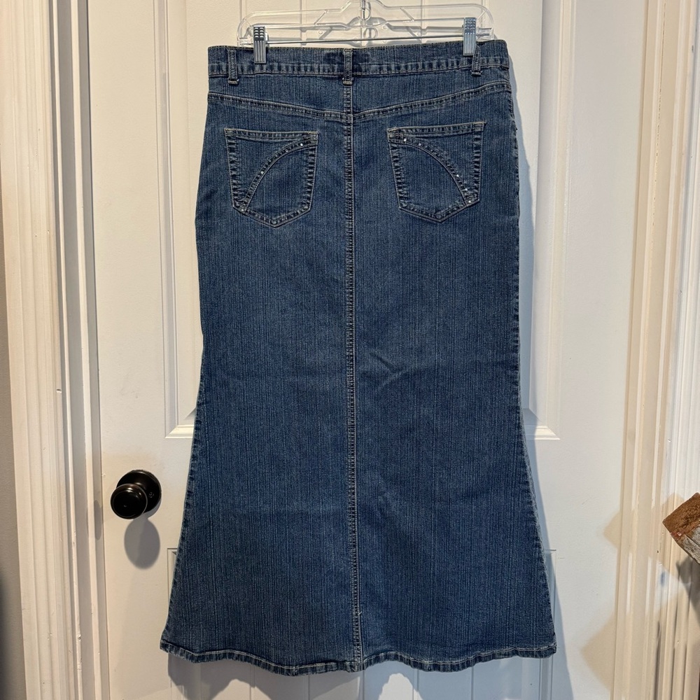 Advance Vintage Women's Blue Denim Skirt Size 34 - Picture 5 of 8